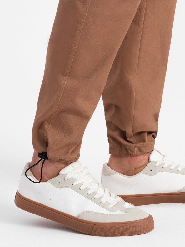 Ombre Clothing Καφέ ανδρικό παντελόνι Cargo Ombre Clothing