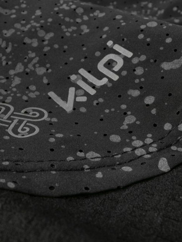 Kilpi Μαύρο γυναικείο σορτς τρεξίματος 2in1 με μοτίβο Kilpi BERGEN