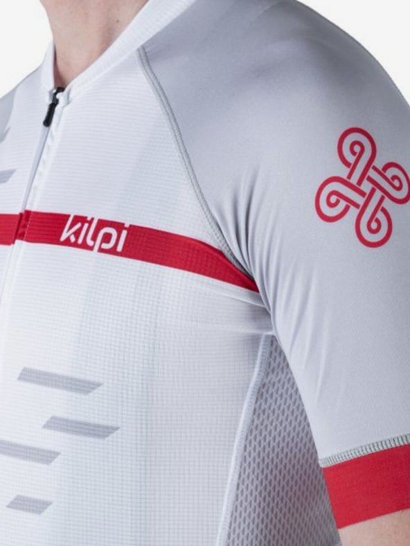Kilpi Λευκή ανδρική φανέλα ποδηλασίας Kilpi NERITO