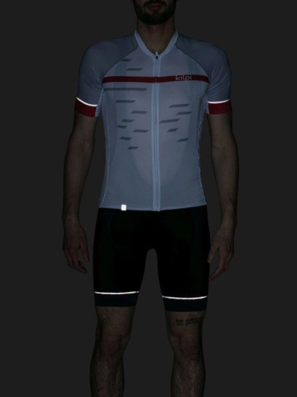 Kilpi Λευκή ανδρική φανέλα ποδηλασίας Kilpi NERITO