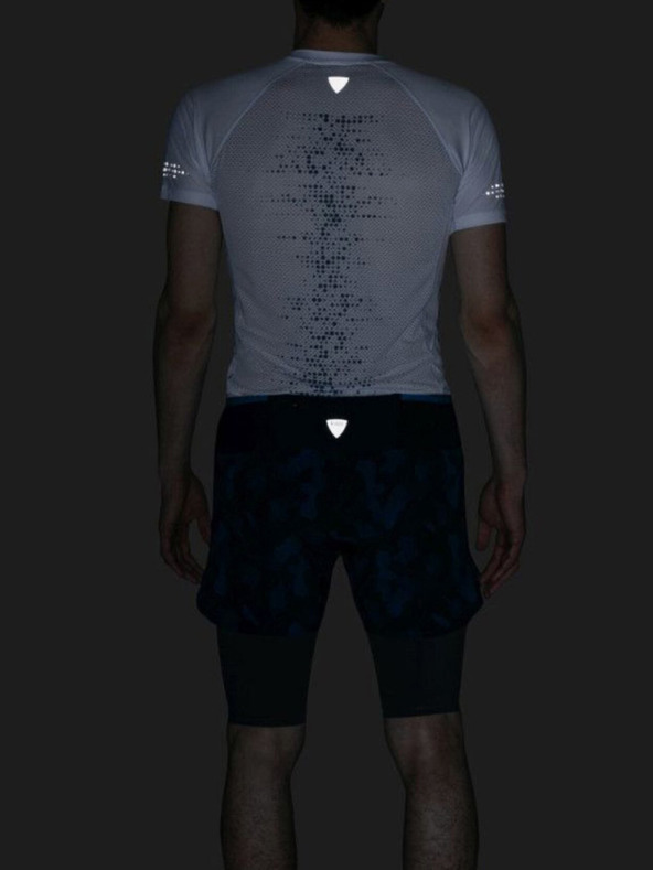 Kilpi Σκούρο μπλε ανδρικό σορτς τρεξίματος 2in1 με μοτίβο Kilpi BERGEN