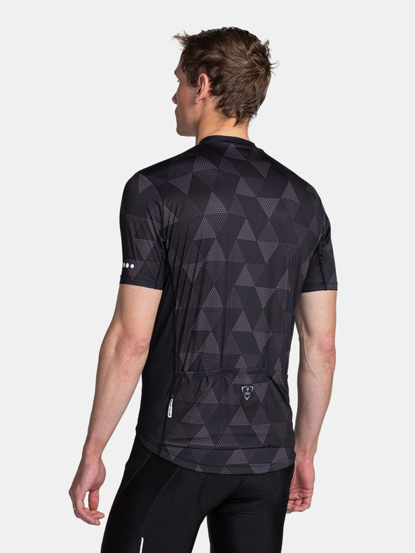 Kilpi Μαύρη ανδρική φανέλα ποδηλασίας με μοτίβο Kilpi SALETTA-M