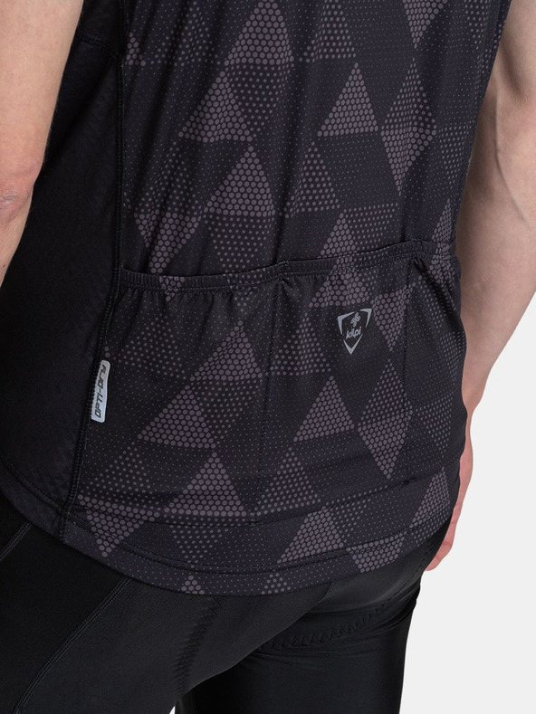 Kilpi Μαύρη ανδρική φανέλα ποδηλασίας με μοτίβο Kilpi SALETTA-M