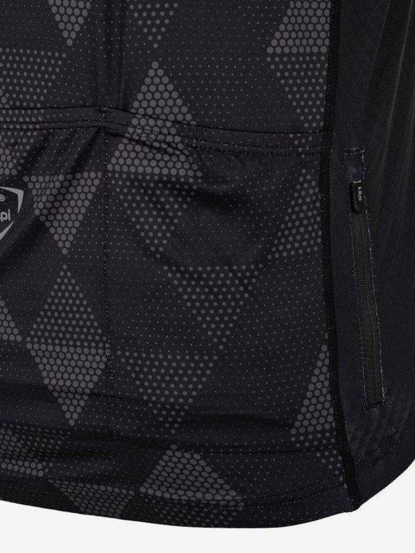 Kilpi Μαύρη ανδρική φανέλα ποδηλασίας με μοτίβο Kilpi SALETTA-M