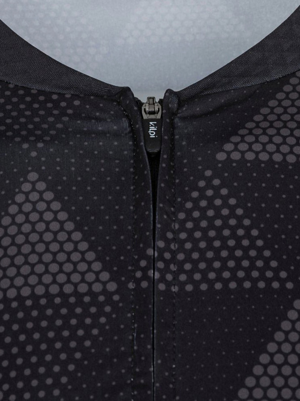 Kilpi Μαύρη ανδρική φανέλα ποδηλασίας με μοτίβο Kilpi SALETTA-M