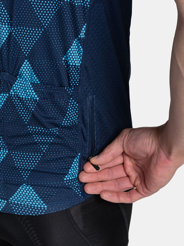 Kilpi Σκούρο μπλε ανδρική φανέλα ποδηλασίας με μοτίβο Kilpi SALETTA-M