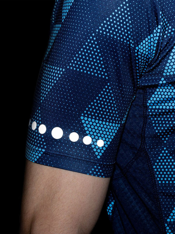 Kilpi Σκούρο μπλε ανδρική φανέλα ποδηλασίας με μοτίβο Kilpi SALETTA-M