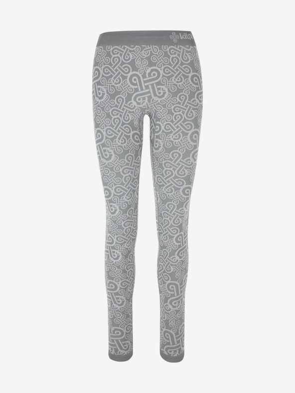 Kilpi Γκρι γυναικείο θερμικό κολάν με μοτίβο Kilpi OLINE