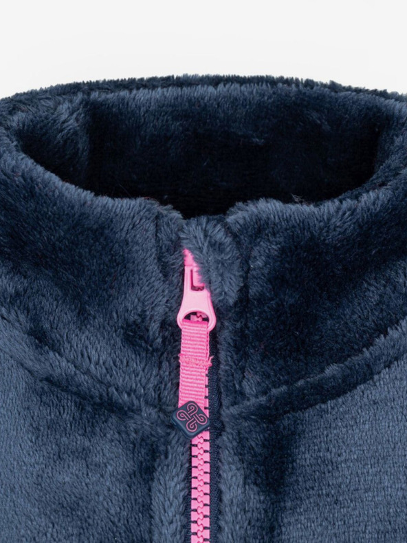 Kilpi Ροζ σκούρο φλις φούτερ με φερμουάρ για κορίτσια Kilpi ERIN