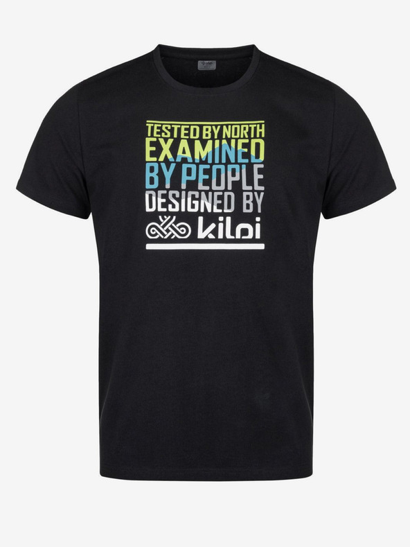 Kilpi Μαύρο ανδρικό τυπωμένο t-shirt Kilpi TYPON