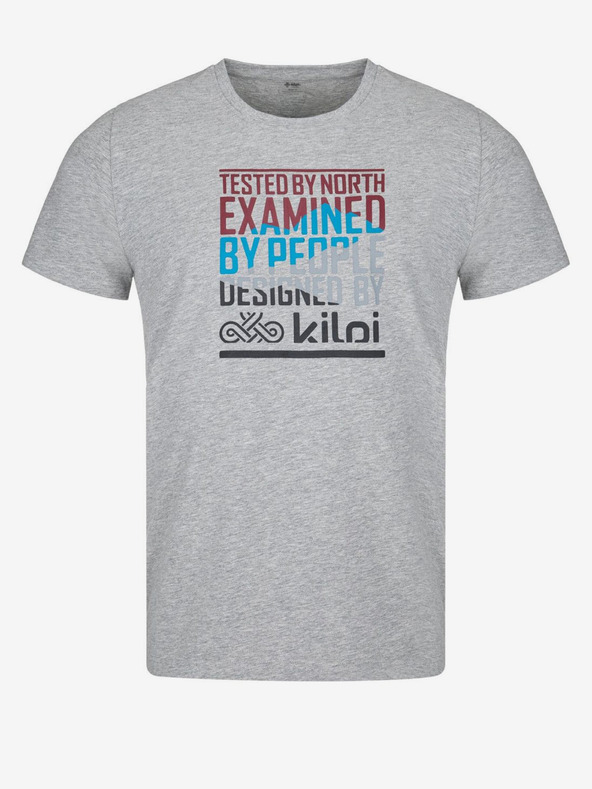 Kilpi Γκρι ανδρικό τυπωμένο μπλουζάκι Kilpi TYPON