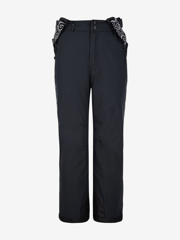 Kilpi Μαύρο παιδικό παντελόνι σκι Kilpi MIMAS-J