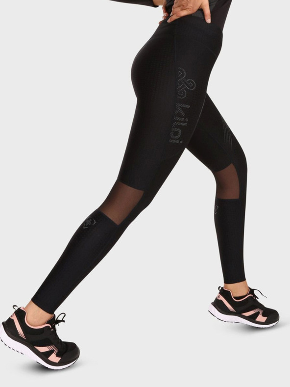 Kilpi Μαύρο γυναικείο κολάν για τρέξιμο Kilpi GEARS