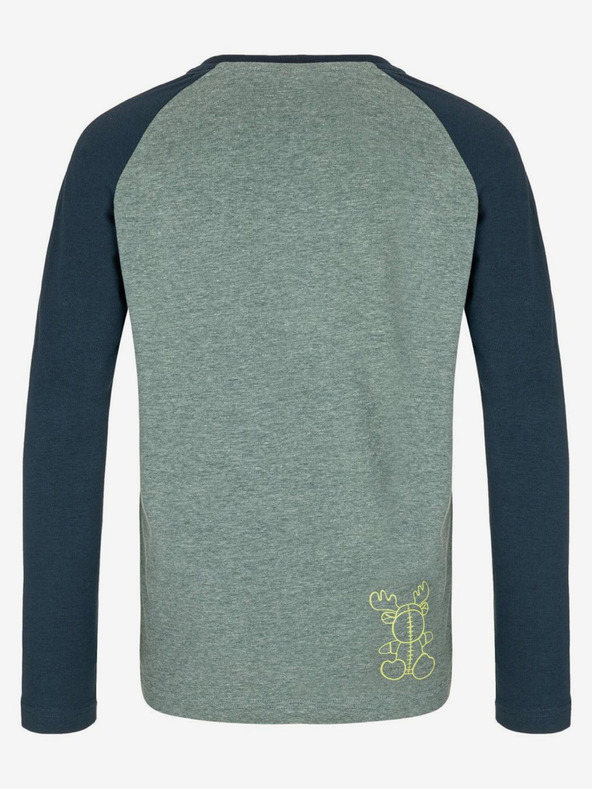 Kilpi Μπλε και πράσινο βαμβακερό μακρυμάνικο μπλουζάκι για αγόρια Kilpi SONIER