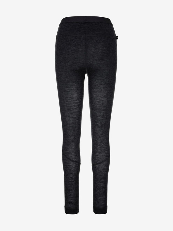 Kilpi Μαύρο γυναικείο θερμικό κολάν από μαλλί merino Kilpi MAVORA BOTTOM