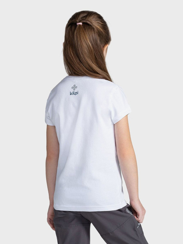 Kilpi Λευκό παιδικό μπλουζάκι με εκτύπωση Kilpi MALGA