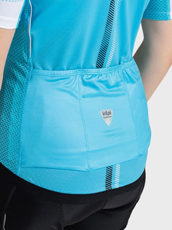 Kilpi Ανοιχτό μπλε γυναικείο αθλητικό μπλουζάκι με φερμουάρ Kilpi CORRIDOR