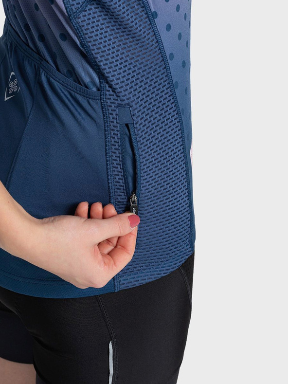 Kilpi Μπλε και ροζ γυναικείο αθλητικό πουκάμισο με φερμουάρ Kilpi RITAEL