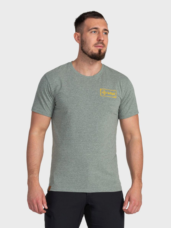 Kilpi Πράσινο ανδρικό μπλουζάκι με τυπωμένη πλάτη Kilpi BANDE