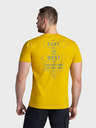 Kilpi Κίτρινο ανδρικό μπλουζάκι με τυπωμένη πλάτη Kilpi BANDE