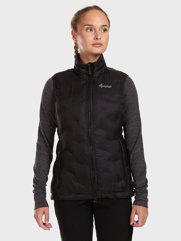 Kilpi Μαύρο γυναικείο καπιτονέ γιλέκο Kilpi NAI