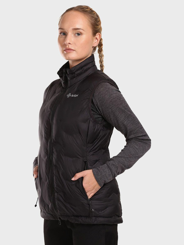 Kilpi Μαύρο γυναικείο καπιτονέ γιλέκο Kilpi NAI