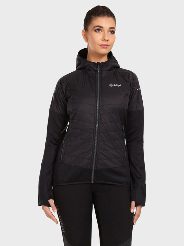 Kilpi Μαύρο γυναικείο αθλητικό μπουφάν Kilpi GARES