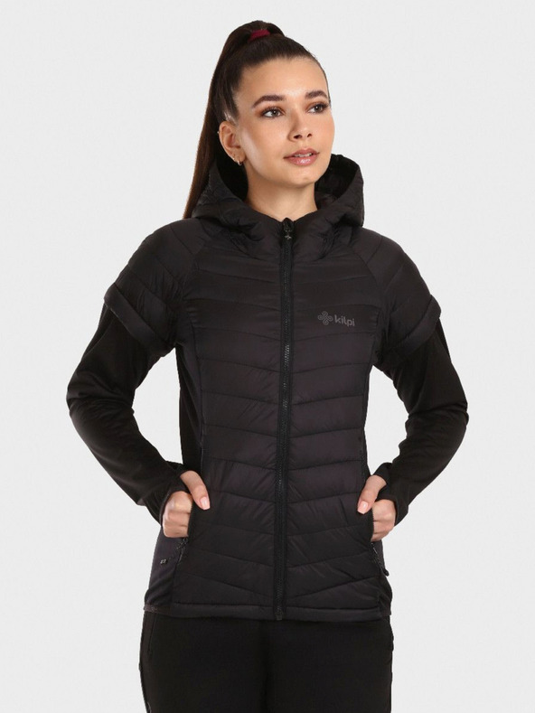 Kilpi Μαύρο γυναικείο καπιτονέ μπουφάν Kilpi VERONS