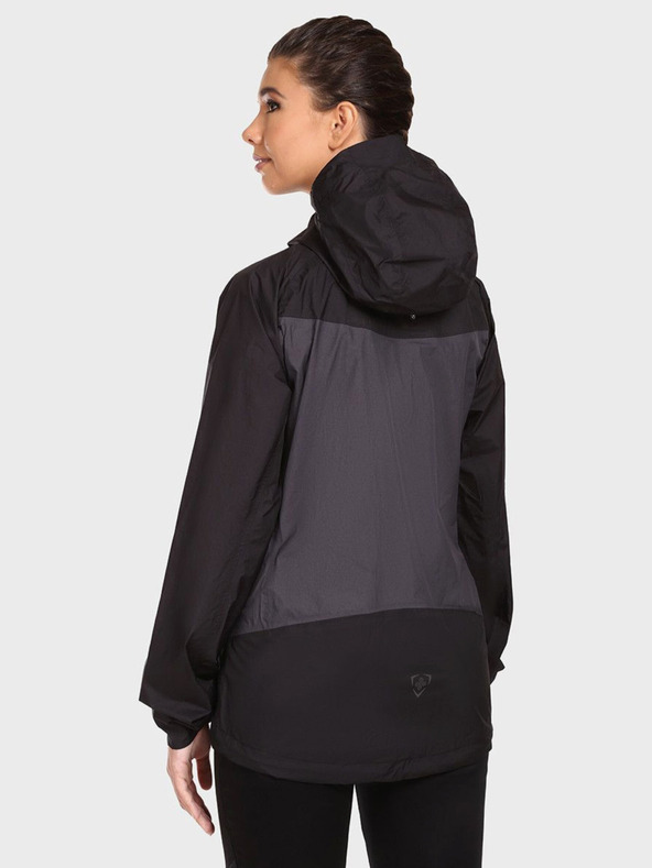 Kilpi Γκρι και μαύρο γυναικείο αθλητικό μπουφάν KILPI HURRICANE