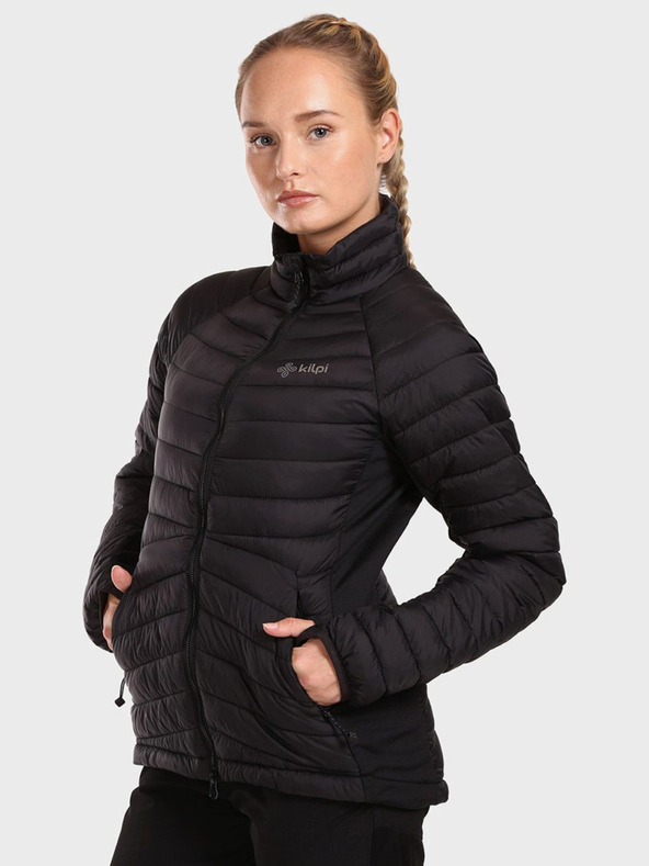 Kilpi Μαύρο γυναικείο χειμερινό καπιτονέ μπουφάν Kilpi ACTIS