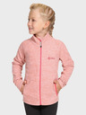 Kilpi Ροζ κοριτσίστικο fleece φούτερ με κουκούλα και φερμουάρ Kilpi ALACANT