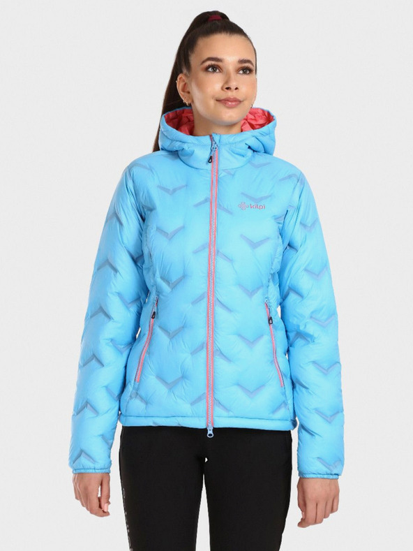 Kilpi Γυναικείο χειμερινό αθλητικό μπουφάν Kilpi ALBERTA γαλάζιο