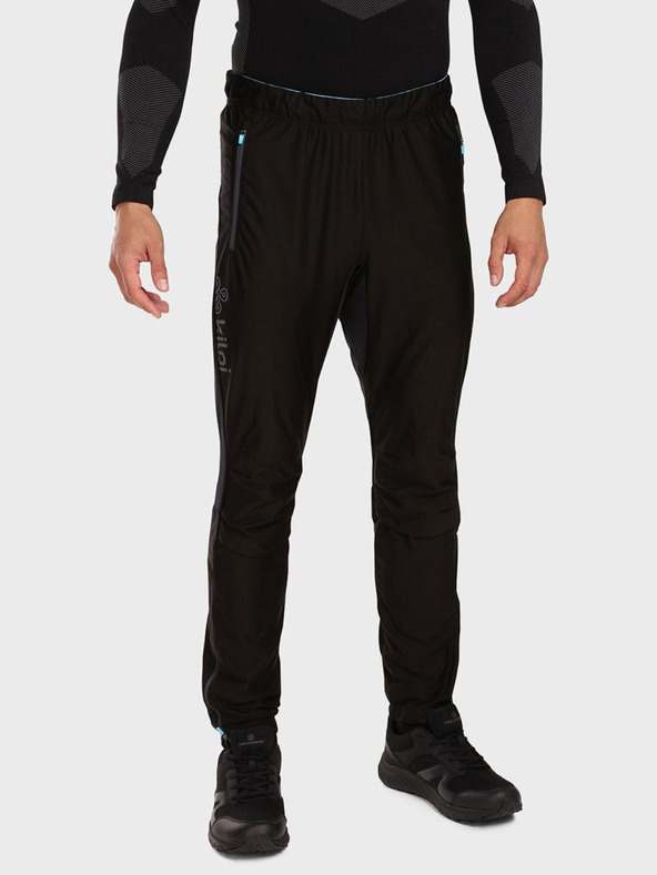 Kilpi Μαύρο ανδρικό αθλητικό παντελόνι Kilpi NORWEL