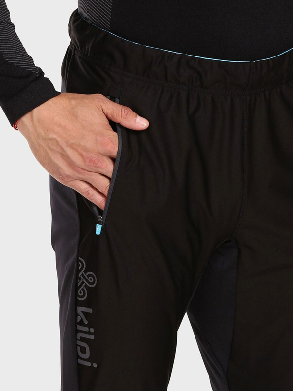 Kilpi Μαύρο ανδρικό αθλητικό παντελόνι Kilpi NORWEL