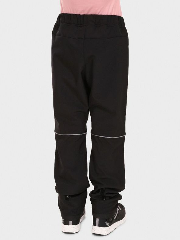 Kilpi Μαύρο παιδικό softshell παντελόνι Kilpi RIZO