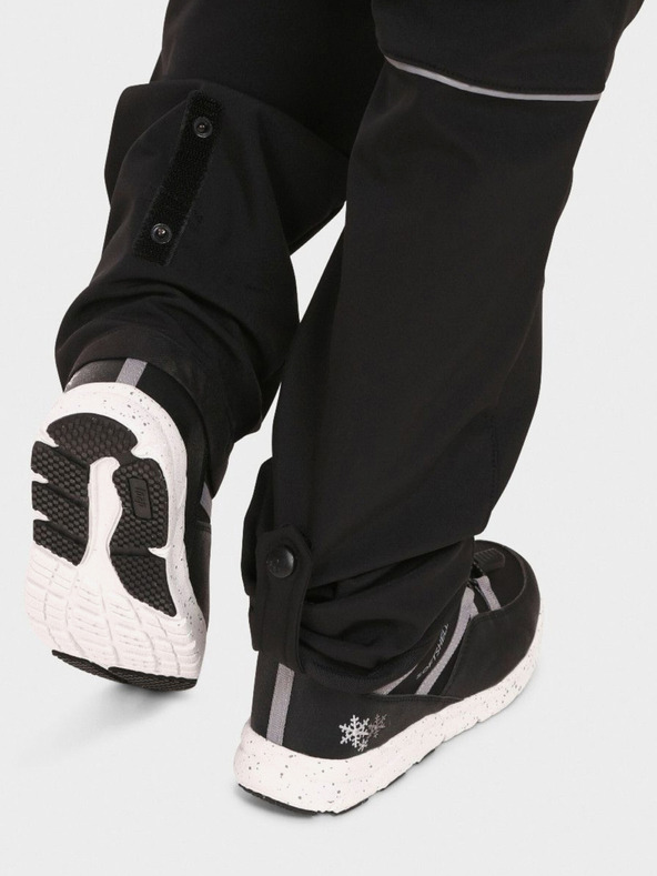 Kilpi Μαύρο παιδικό softshell παντελόνι Kilpi RIZO