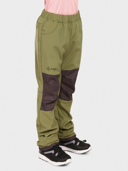 Kilpi Χακί παιδικό softshell παντελόνι Kilpi RIZO