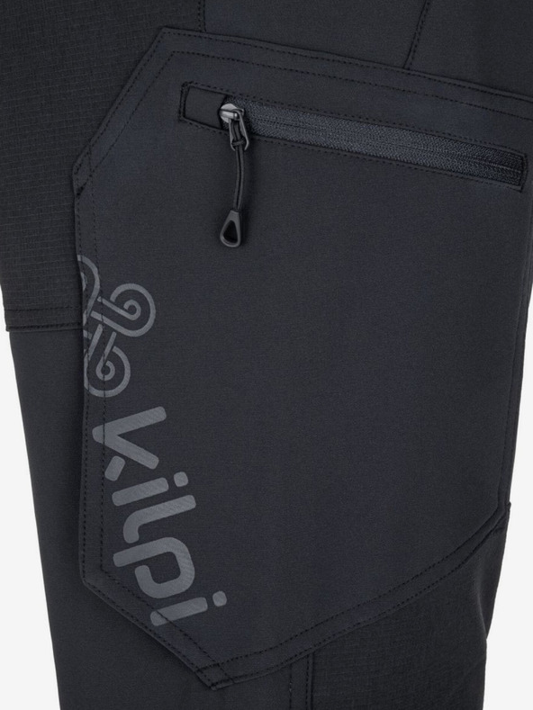 Kilpi Μαύρο ανδρικό παντελόνι εξωτερικού χώρου KILPI TIDE