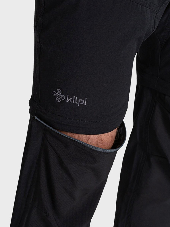 Kilpi Μαύρο ανδρικό παντελόνι εξωτερικού χώρου Kilpi HOSIO