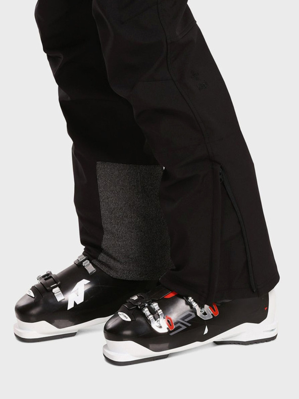 Kilpi Μαύρο ανδρικό softshell παντελόνι σκι Kilpi RHEA
