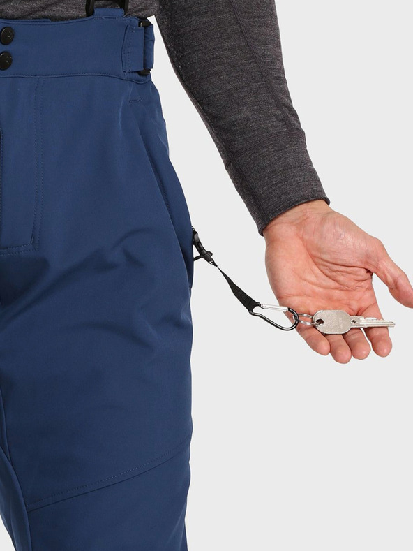 Kilpi Μπλε σκούρο ανδρικό softshell παντελόνι σκι Kilpi RHEA