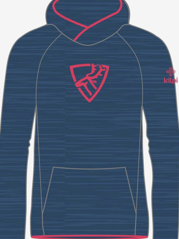 Kilpi Μπλε σκούρο μάλλινο φούτερ για κορίτσια Kilpi FLOND