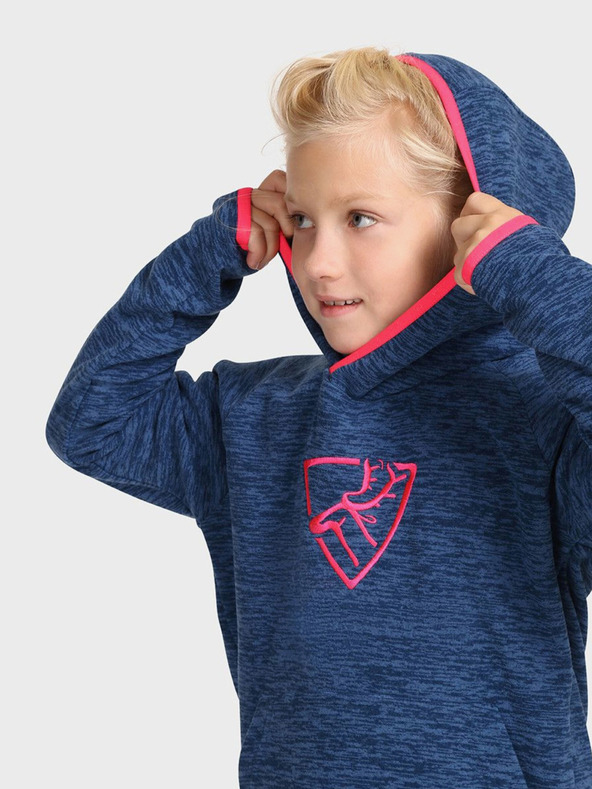 Kilpi Μπλε σκούρο μάλλινο φούτερ για κορίτσια Kilpi FLOND