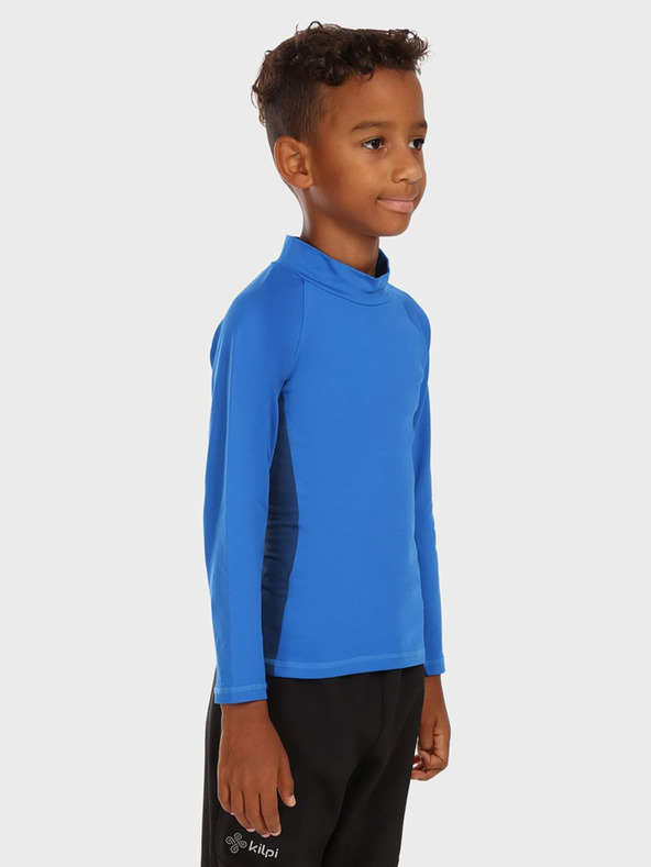 Kilpi Μπλε θερμικό μπλουζάκι για αγόρια με όρθιο γιακά KILPI WILLIE