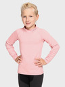 Kilpi Ανοιχτό ροζ θερμικό μπλουζάκι για κορίτσια με όρθιο γιακά KILPI WILLIE