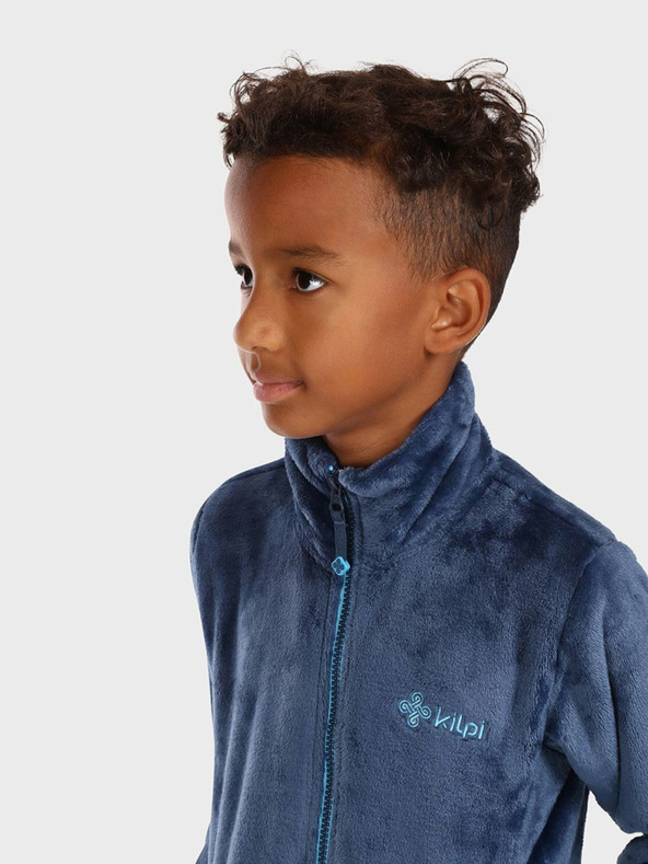 Kilpi Σκούρο μπλε φούτερ για αγόρια με κουκούλα με φερμουάρ KILPI ERIN