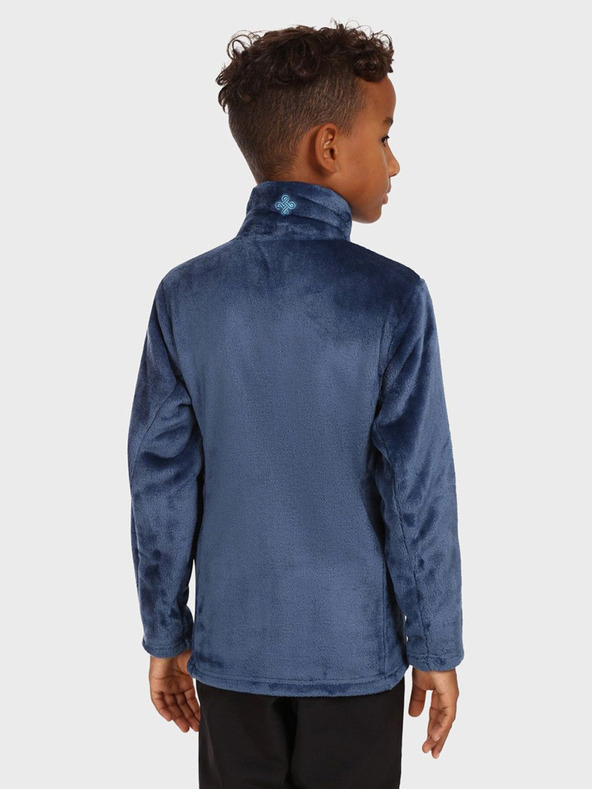 Kilpi Σκούρο μπλε φούτερ για αγόρια με κουκούλα με φερμουάρ KILPI ERIN