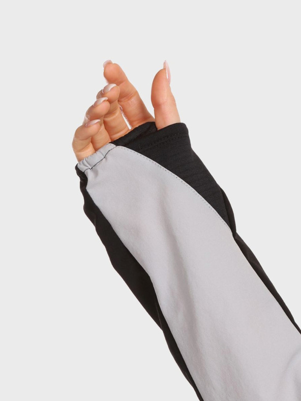 Kilpi Μαύρο και γκρι γυναικείο αθλητικό μπουφάν Kilpi BALEO