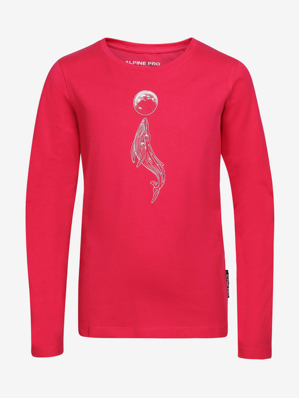 ALPINE PRO Σκούρο ροζ T-Shirt για κορίτσια ALPINE PRO Olero