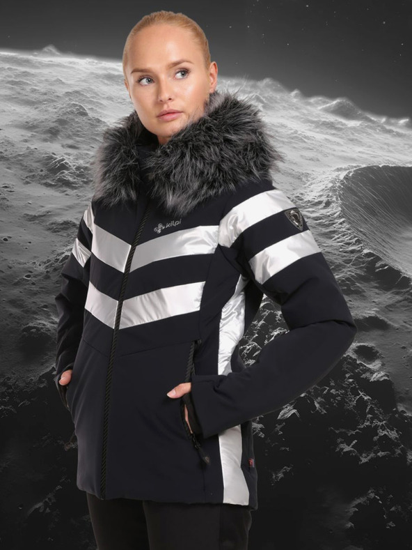 Kilpi Μαύρο γυναικείο πολυτελές μπουφάν σκι Kilpi LTD ASTER-W